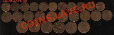 5 евроцентов,27 шт до 7.02   22-00 - 003