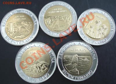 Набор монет( 5шт. ) Аргентина 2010 года до 22-00 09.02.14 г. - DSC02184.JPG