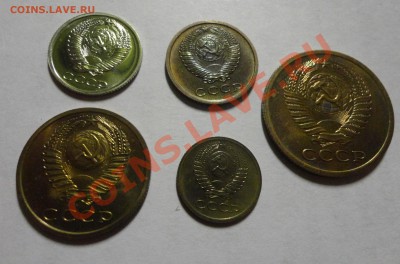 Наборные монеты 1974 г. - 1,2,3,5,10 копеек - DSC03365.JPG