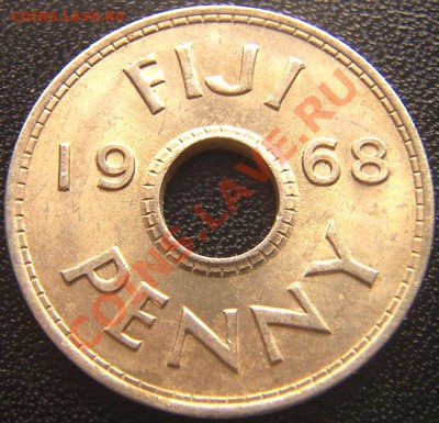 Британские о-ва Фиджи_1 пенни 1968; до 04.02_22.08мск - 6170
