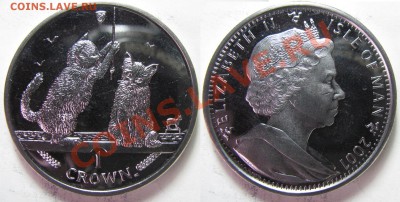 1 крона О. Мэн. Кошки. 2001. до 07.02. в 22°°. - 2001