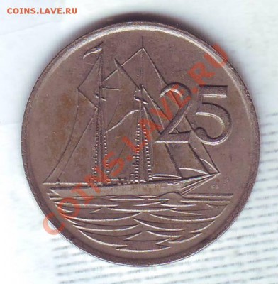 Кайманы.25 Центов.1982.Парусник. до 10.02 - 19820017.JPG