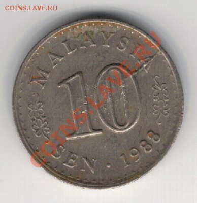 Малайзия 10 сен 1988 неполный раскол до 10.02 в 22ч (7761) - 4-мал88-бр1