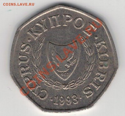 Кипр 50 центов 1993 до 10.02.14 в 22.00мск (7893) - 4-кипр1993