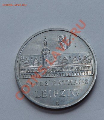 ГДР 5 марок 1984 г. Ратуша Лейпцига - DSC_3940.JPG