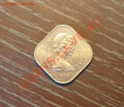 ГЕРНСИ - 10 шиллингов 1966 крупная квадратная красивая 10.02 - гернси 5 шиллингов 1966 - 1
