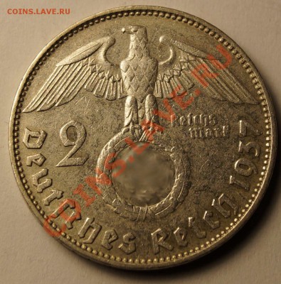 2 рейхсмарки 1937 D до 11.02.2014 - 2 марки 1937D_2.JPG