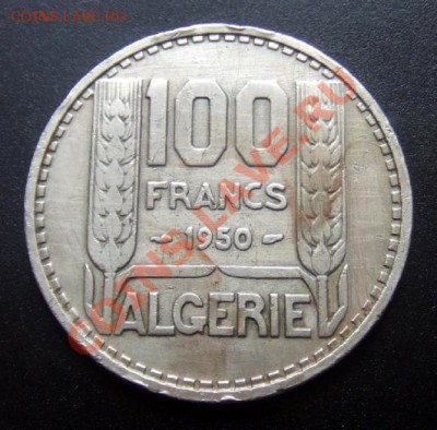 2 - Французский Алжир 100 франков (1950) Р