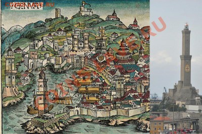 Монеты с Корабликами - Генуя в 1493 году.