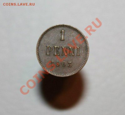 1 pennia 1893 (A III), 1903 (3 - маленькая, редкий разновид) - chB16u4-kf0