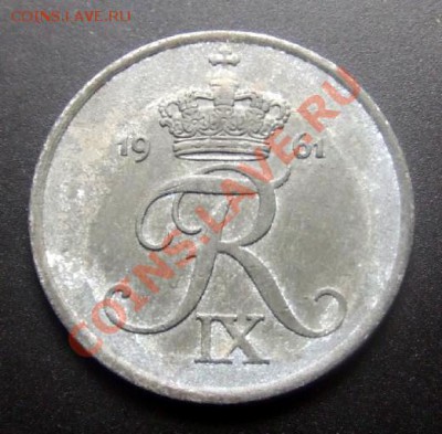 2 - Дания 5 эре (1961) цинк А
