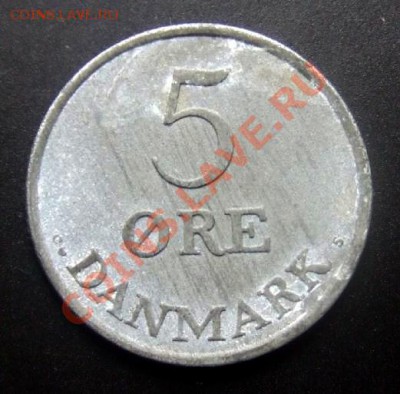 2 - Дания 5 эре (1961) цинк Р