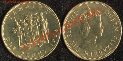 Британская Ямайка пенни 1966 до 22:00мск 14.02.14 - Ямайка пенни 1966 (140)