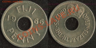 Британские Фиджи пенни 1966 до 22:00мск 14.02.14 - Фиджи пенни 1966 (120)