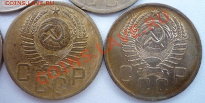 5 коп.СССР 5шт. 1938, 1948,1952, 1954, 1957. Сост. на фото - P1090990.JPG