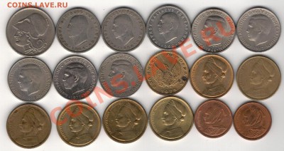 ГРЕЦИЯ ДРАХМА 1926-90 (18ШТ) ДО 13.02.14 В 22.00МСК (7982) - 4-гр1д