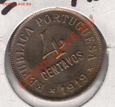 ПОРТУГАЛИЯ 4 СЕНТАВО 1919 ДО 13.02 В 22.00МСК (8059) - 4-порт19а