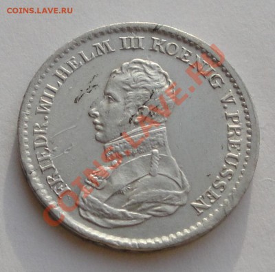 4 гроша Пруссия 1817 А Фридрих Вильгельм III AG до 12.02 - Пруссия 1.6 талера 1817 рев