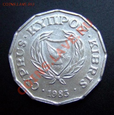 1 крона О. Мэн. Кошки. 1997. до 14.02. в 22°°. - Кипр 0,5 цента (1983) «Растение» А