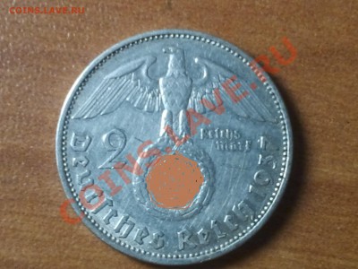Третий Рейх, 2 рейхсмарки 1937г. A. 15.02.14. 22.00. мск. - Фото0126