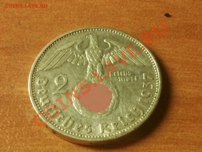 Третий Рейх, 2 рейхсмарки 1937г. A. 15.02.14. 22.00. мск. - Фото0139