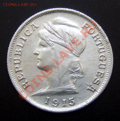 2 - Португалия 10 сентаво (1915) Ag А