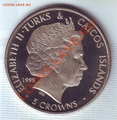 Теркс и Кайкос.5 Крон.1998.Мисс Софи. до 17.02 - 19990019.JPG
