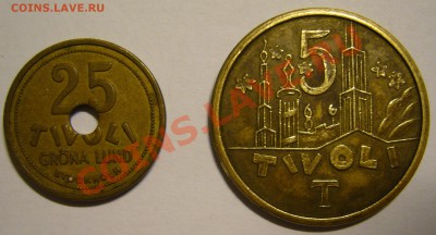 Стокгольм жетон на такси парка развлечений Тиволи - P1140492.JPG