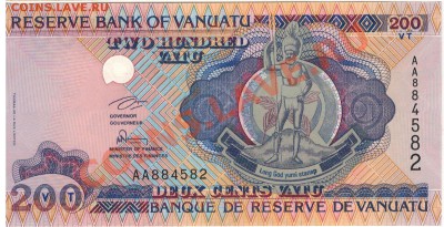 Вануату 200 вату 1995 до 17.02.14 в 22.00мск (7675) - 1-ван1