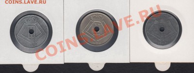 Бельгия 25 сантимов 1946, 1938, 1943 до 15.02.2014 22-00 - Бельгия 4