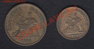 Франция 1 франк 1923 и 50 сантимов 1928 до 15.02.2014 22-00 - Франция 2