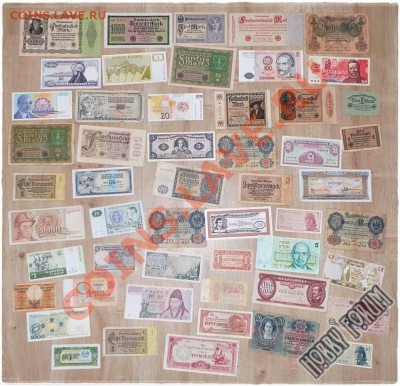 Лоты банкнот мира, около 2000 штук - 23264-1
