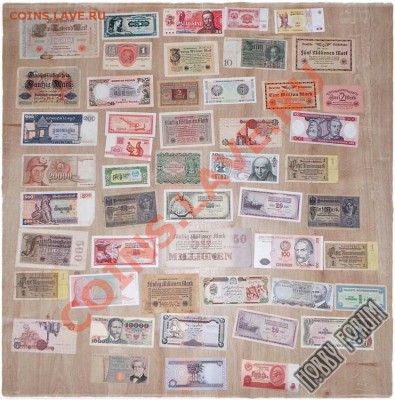 Лоты банкнот мира, около 2000 штук - 23280-1