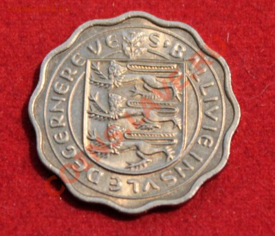 GUERNSEY 3 пенса 1956г. ВОЛНИСТАЯ, КОРОВА  до 19.02.14г. - IMG_0953.JPG