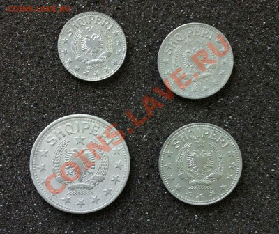 АЛБАНИЯ 1947-1957 г. 4 монеты  до 18.02 - Албания 47 -2