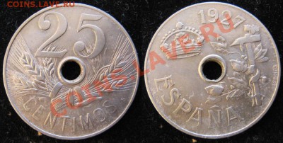 Разная инострань - 400 1 Испания 25 с 1927n   255