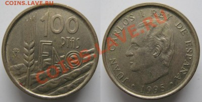 Разная инострань - 400 8 Испания 100 песет 1995    109