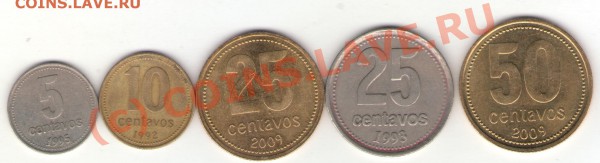 Аргентина 5 монет до 24.02.10 в 21.00 мск - argentina