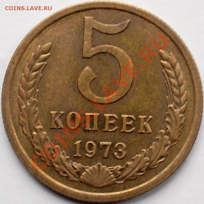 5 копеек 1973 г. оборотная, КРАСИВАЯ до 22.02.14 22-00 - 1.JPG
