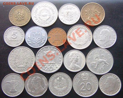 34 разные монеты (см. фото и описание). До 16.02_22.00мск - 7397