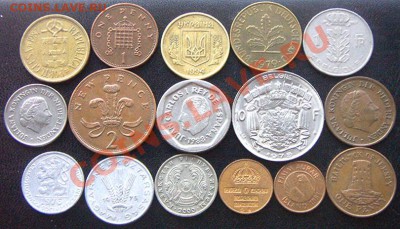 34 разные монеты (см. фото и описание). До 16.02_22.00мск - 7399