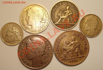 Франция 12 шт. 1921-49 г.г., до 18.02.2014 в 23-00 МСК - 2