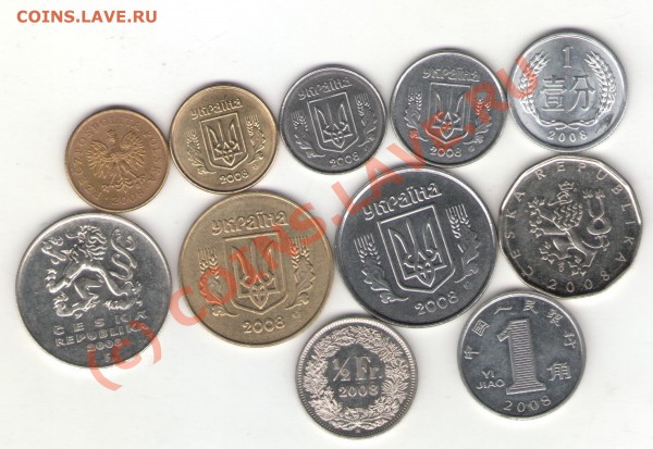 Иностранные монеты 2008 года с рубля до 24.02.10 в 22.00 мск - 2008