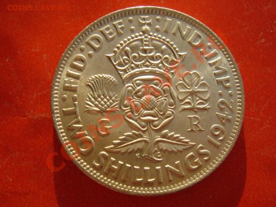 Великобритания: Ag-500 флорин 1942 UNC до 21.02 22 - Флорин 1942-1.JPG