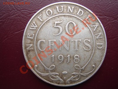 Ньюфаундленд: Ag-925 50 центов 1918 Георг 5 до 21.02 22-00 - Ньюфаундленд 50 центов 1918-к-1.JPG