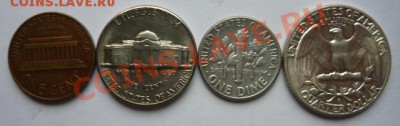 США.1,5,10 и 25 центов 1964г D.До 22.02.  22.00 мск - P1090842.JPG