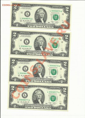 2 доллара США 2009 года, пресс, цена фикс. - 2 доллара 2009 года  01