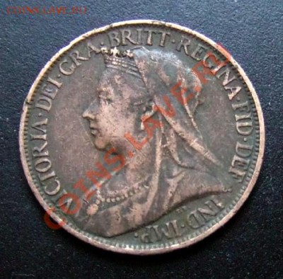 2 - Великобритания 1 фартинг (1900) Виктория А
