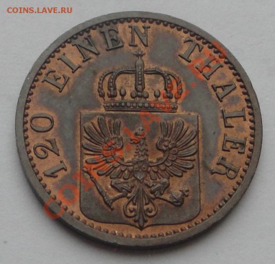 3 пфеннинга 1870 С Пруссия в коллекцию!!! до 20.02 - пруссия 3 пф 1870 2