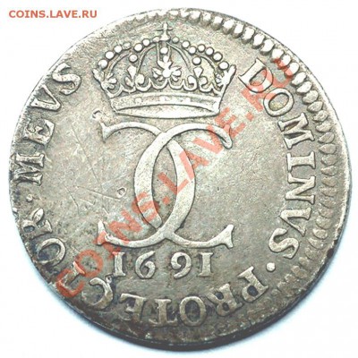Швеция_5 эре 1691. Серебро; до 18.02_22.54мск - 7293